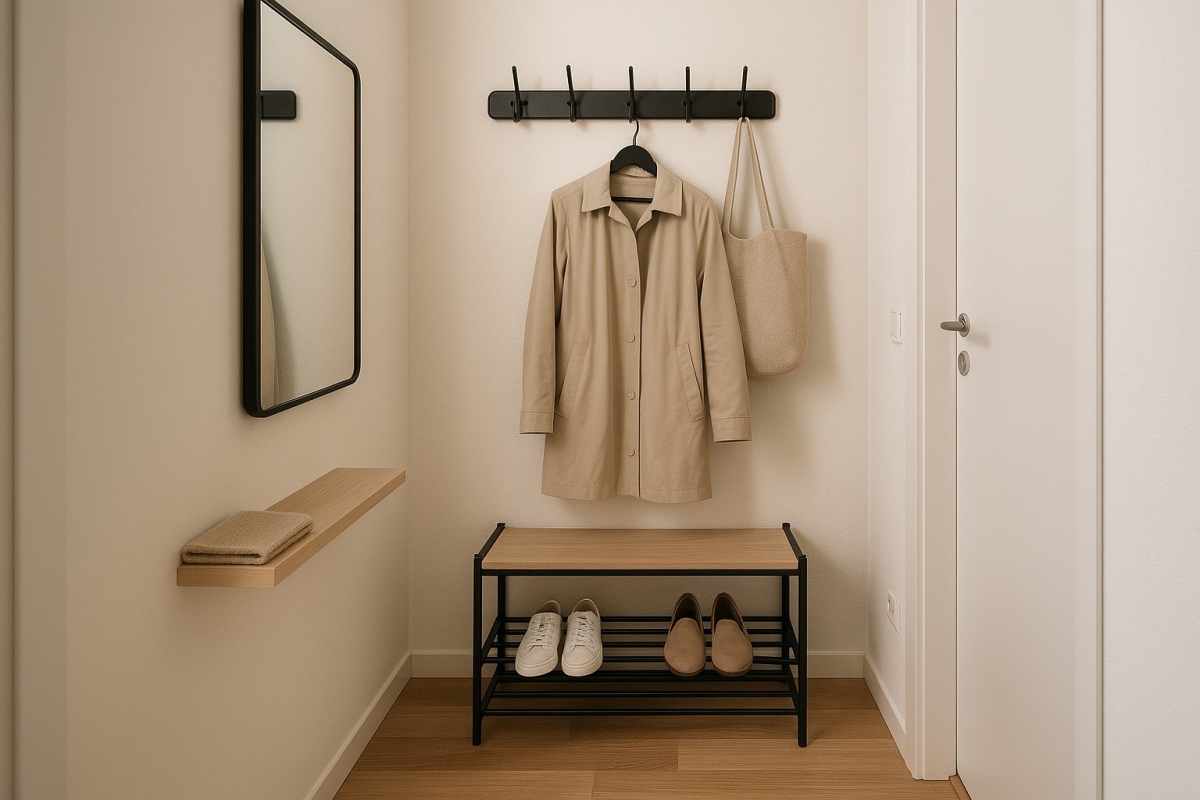 Ideas for a practical arrangement of a small hallway