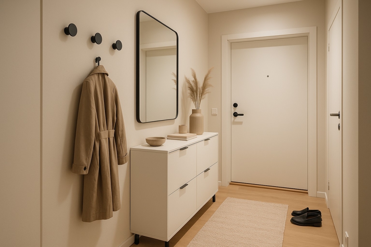 How to decorate a hallway in a block of flats?