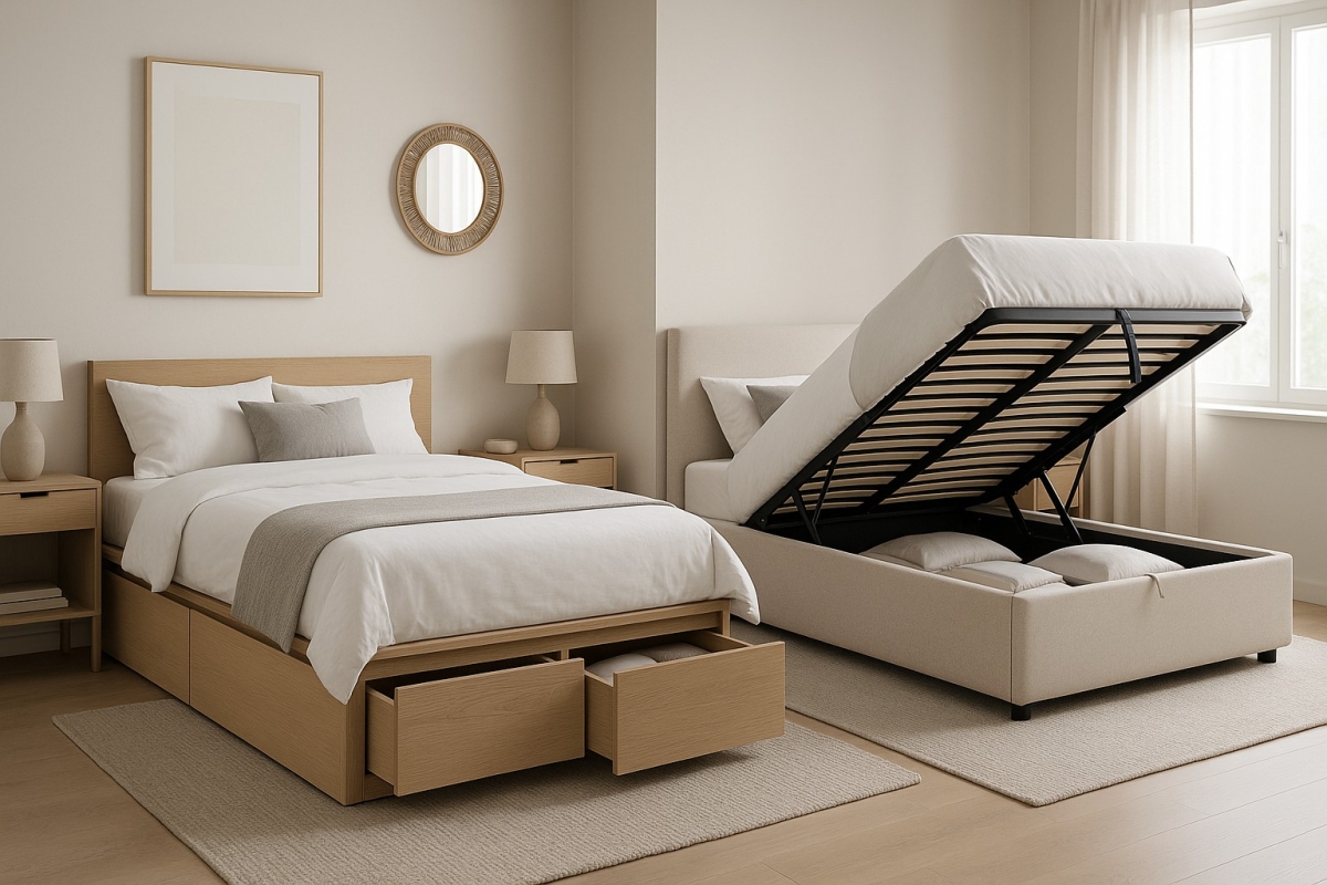 A bed with drawers or a storage bed? Which one should you choose?