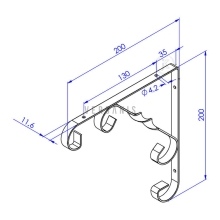 Wall mounted bracket Model:35