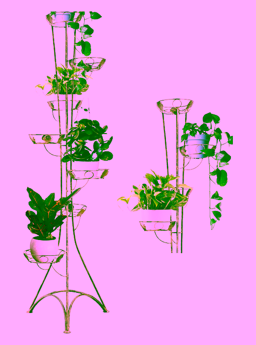 Standing tall flowerbed for 7 flowers