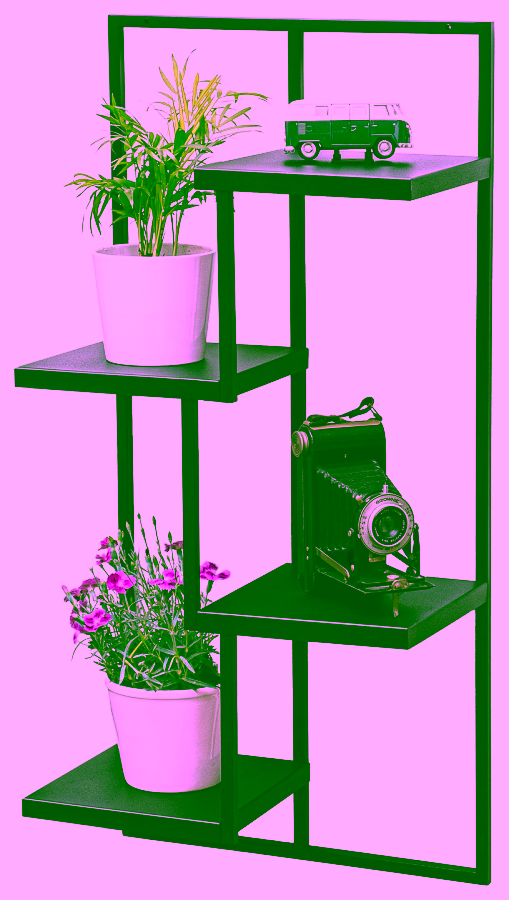 Metal Wall Planter - 4 Levels