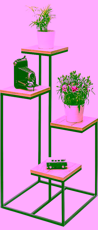 Flowerpot, modern plant stand - 4 levels