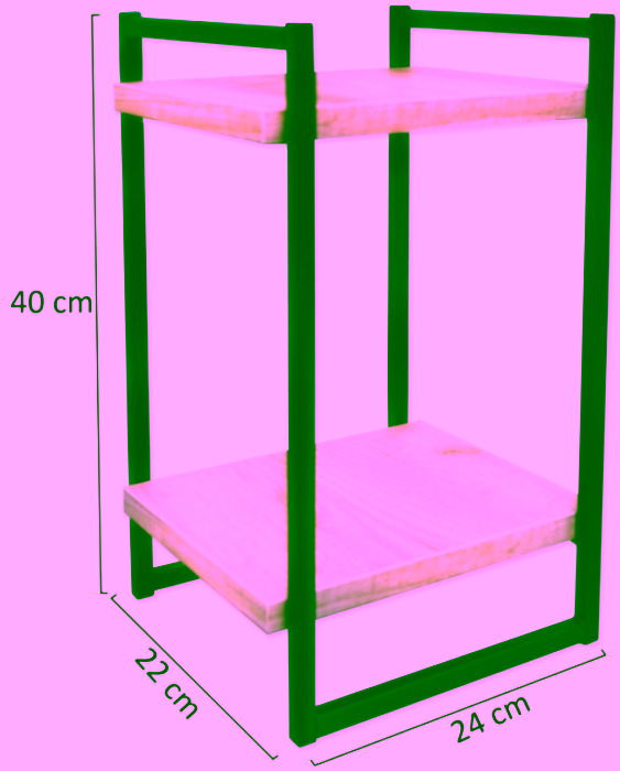 Stand, metal podium for plants. Standing flowerbed - 2 levels