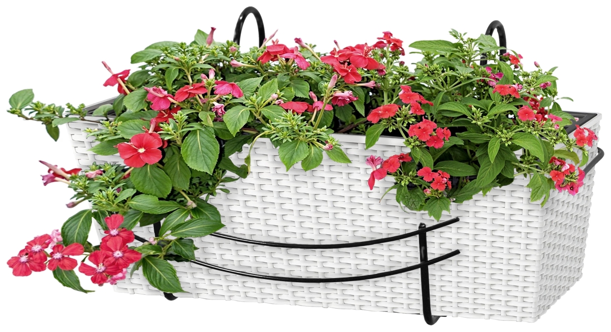 Balcony flower baskets