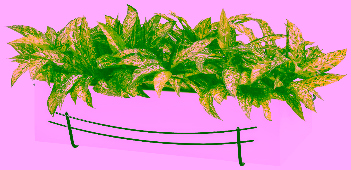 Basket, balcony box holder - 60 cm.