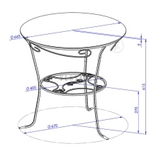 Coffee table. Metal Model:145