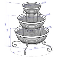 Column flower holder Model:162