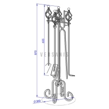 Fireplace accessory kit Model:186