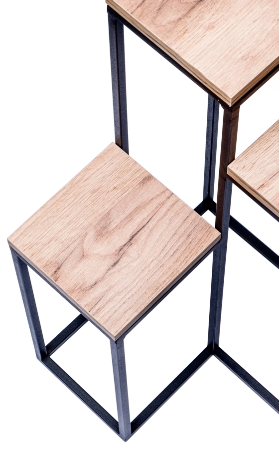 Multi-functional stand, flowerbed 3-cornered Oak Craft