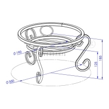 Flower stool low Model:138