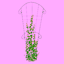 Flower support, ladder - 140 cm.