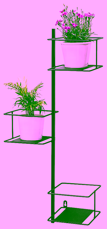 Wall-mounted flowerpot. Cascading plant holder - 3 levels