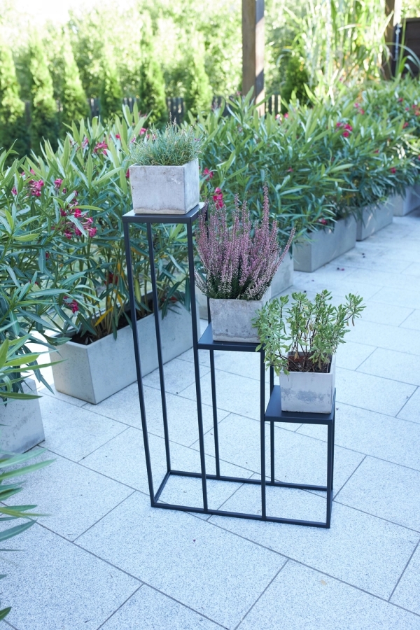 Simple step plant stand - interior arrangement
