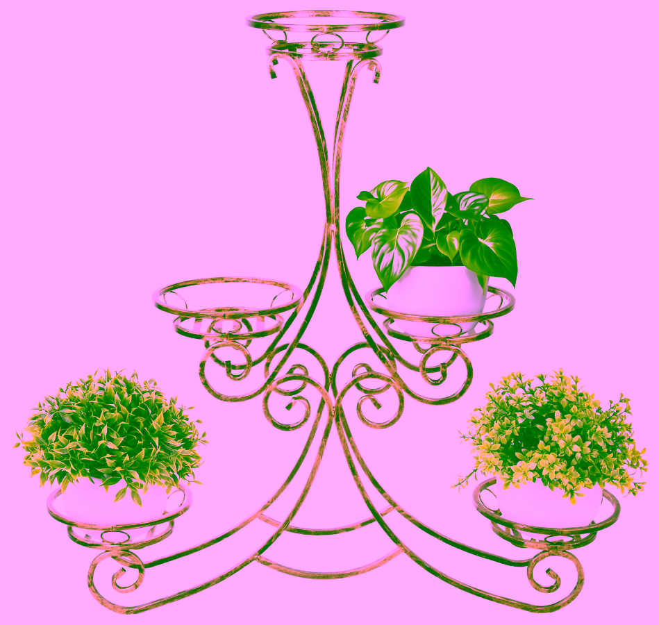 Large decorative flowerbed for 5 plants