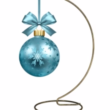 Christmas tree bauble stand