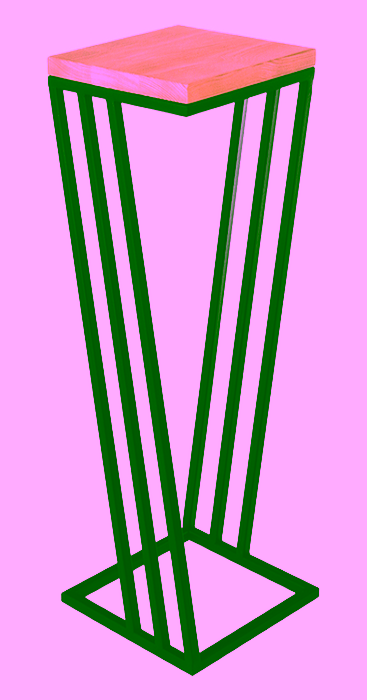 Metal angled plant Model:684