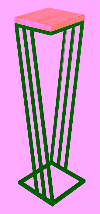 Metal angled plant Model:685