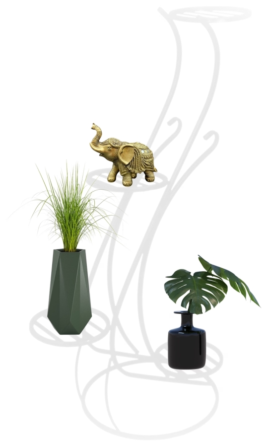 Metal bentwood flowerbed Model:243