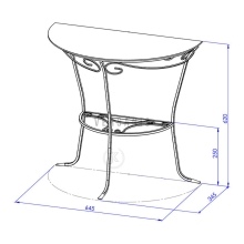 Metal coffee table Model:144