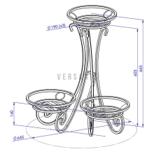 Metal corner flowerbed Model:137