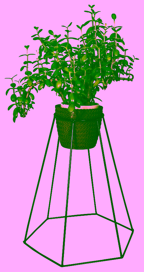 Metal flower stand. Flower stand - ROŻEK