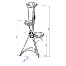 Metal flower stand Model:129C
