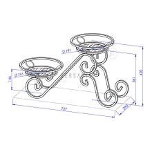 Metal flowerbed for Model:125