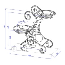 Metal flowerbed for Model:151