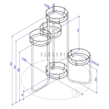 Metal flowerbed for Model:4B