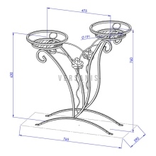 Metal flowerbed for Model:38