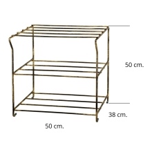 Metal shoe shelf. Model:433