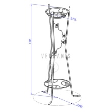 Metal stand, podium Model:66A