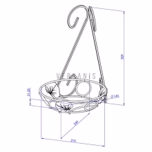 Metal wall flower Model:16