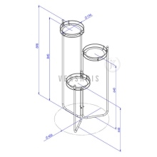 Multilevel flowerbed for Model:2A