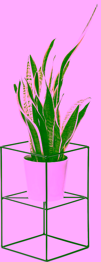 Plant stand for one plant. Freestanding wire flower stand – 40 cm.