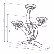 Plant stand Metal Model:39