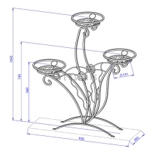 Plant stand Metal Model:39