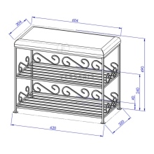 Shoe rack with Model:165