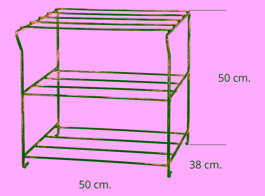 Metal shoe shelf. Organiser, shoe cabinet