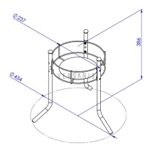 Single metal flowerbed Model:1A