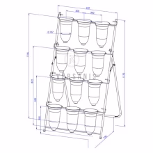 Stand, metal display Model:11A