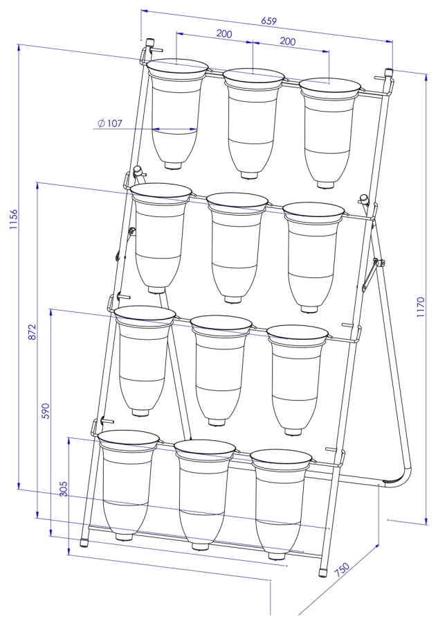 Stand, metal display Model:11A