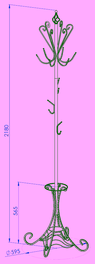 Standing clothes rack Model:156