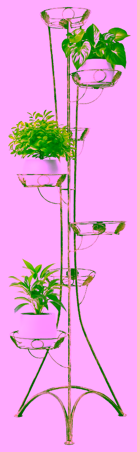 Standing tall flowerbed for 7 flowers