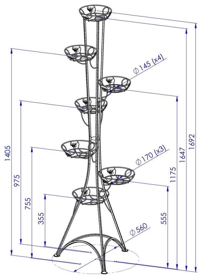 Standing tall flowerbed Model:131