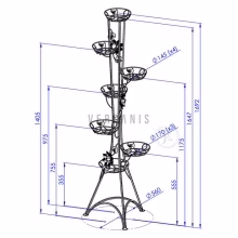 Tall free-standing flowerbed Model:131A