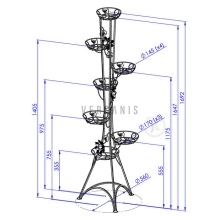 Tall free-standing flowerbed Model:131A