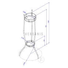 Twisted metal flowerbed Model:5A