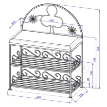 Upholstered shoe bench Model:165A